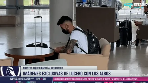 Juan Martín Lucero llega a la concentración de Colo Colo