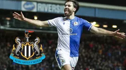 Brereton celebra uno de sus goles en el Blackburn Rovers