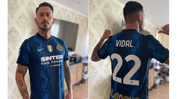 Mauricio Pinilla exhibe el regalo navideño de Arturo Vidal