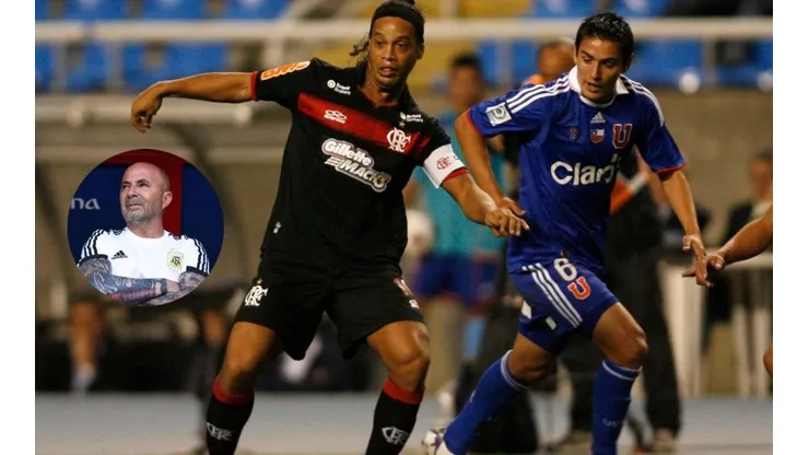Ronaldinho se rindió ante la poderosa U de Jorge Sampaoli.