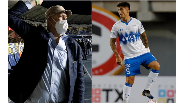 Juan Tagle despide a Valber Huerta de la Universidad Católica.