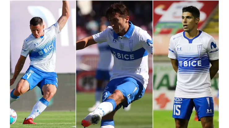 Tres futbolistas notificados que no seguirán en la UC para el 2022.