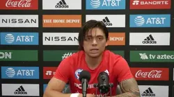 Joaquín Montecinos atendió los micrófonos post empate ante México.