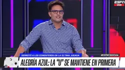 Rafa Olarra: “La U zafó de esta y la anterior, pero no puede más”.