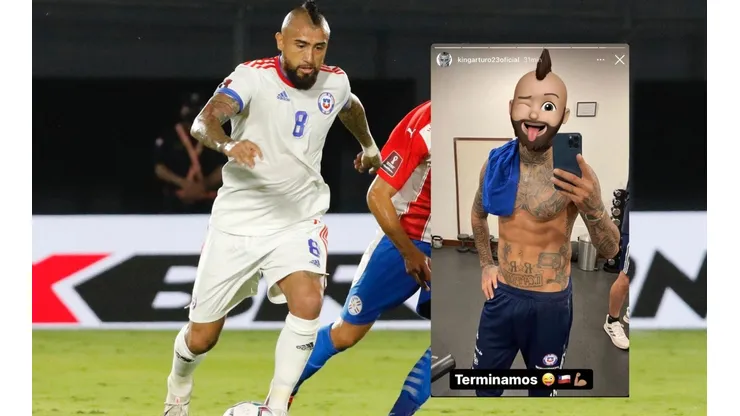Arturo Vidal trabaja a full para llevar a Chile a un nuevo Mundial