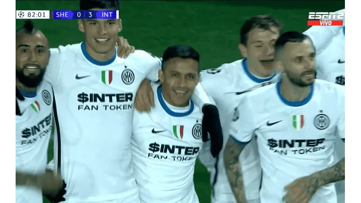 Inter derrota al Sheriff con golazo de Alexis Sánchez.