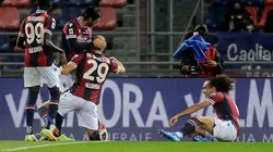 Gary Medel jugó todo el compromiso en victoria del Bologna frente a Cagliari