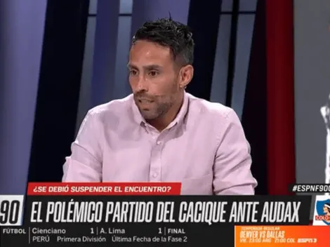 Valdivia lamenta que se haya disputado el partido en Rancagua