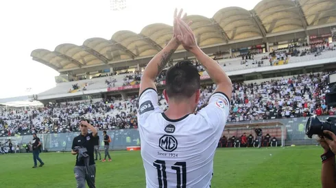 Gonzalo Fierro en su despedida del Monumental el 2018.