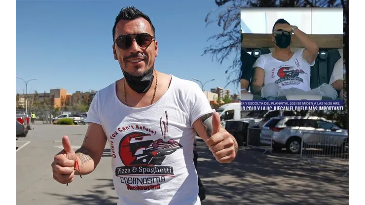 Esteban Paredes llega al Monumental a ver al Cacique ante la UC