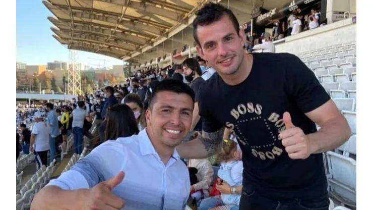 Gonzalo Fierro y Octavio Rivero vibraron con el triunfo de Colo Colo.