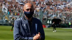 El DT de los cruzados comentó la derrota ante los albos en el Monumental