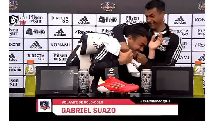 Morales cobra venganza a Suazo durante la conferencia de prensa.
