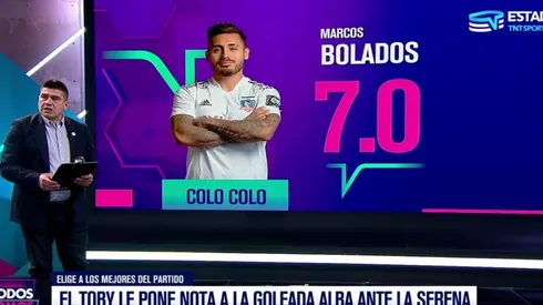 Vega le dio la nota máxima a Marcos Bolados en Colo Colo.