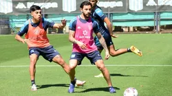 Eugenio Mena vuelve a entrenar a la par de sus compañeros en Racing