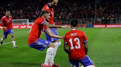 Diego Valdés celebró en cancha con la Selección Chilena en el triunfo frente a Venezuela