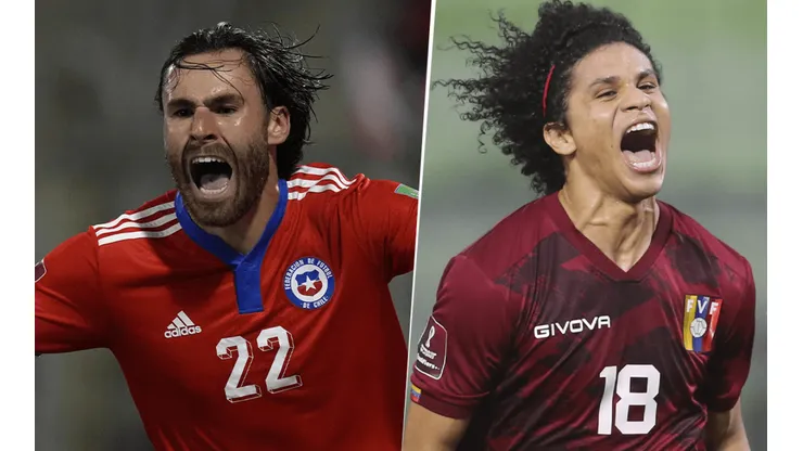 Chile vs. Venezuela por las Eliminatorias Conmebol. (Fotos: Getty Images).