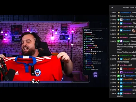 Ibai Llanos recibe de regalo la camiseta de Chile y un sorpresivo mensaje de Medel