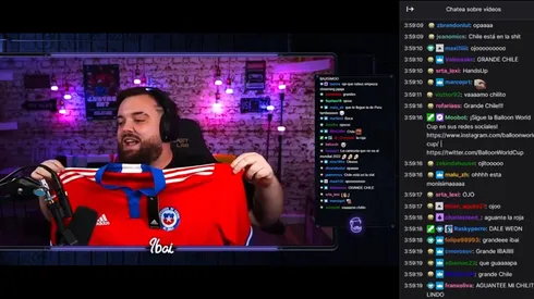 Ibai Llanos recibe de regalo la camiseta de Chile y un sorpresivo mensaje de Medel.