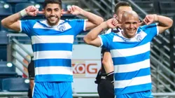 Humberto Suazo anotó un golazo en México.