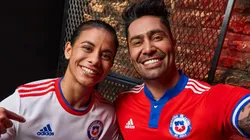 Francisca Lara y Luis Jiménez visten con la nueva camiseta Adidas de La Roja