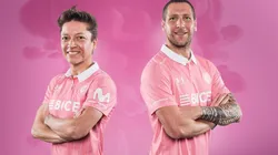 La UC presentó camiseta rosada para planteles masculinos y femeninos.