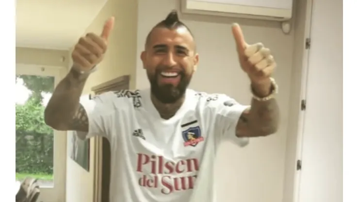 Vidal está listo para el Superclásico y apoyar a Colo Colo.