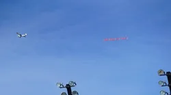 “Colo Colo es Chile” el mensaje de la avioneta que pasó en Rancagua.