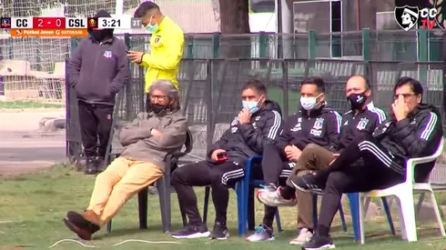 Dirigencia de Colo Colo y cuerpo técnico ven a la sub 21