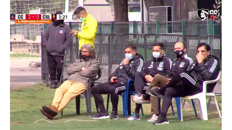 Dirigencia de Colo Colo y cuerpo técnico ven a la sub 21