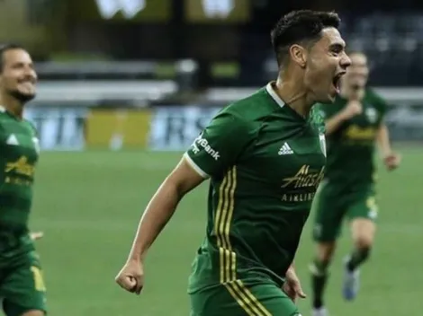 Felipe Mora jugó casi todo el partido en victoria de Portland sobre Los Ángeles