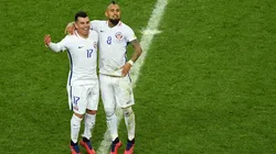 Los cracks de La Roja se elogiaron tras duelo entre Inter y Bologna