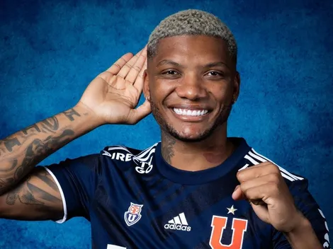 Fernandes posó con la camiseta de la U y utilizará el dorsal 9