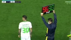 Nicolás Castillo hizo su debut en el Brasileirao.