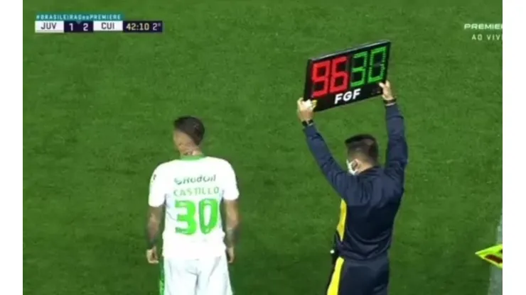 Nicolás Castillo hizo su debut en el Brasileirao.