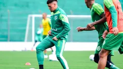 Castillo en el último entrenamiento antes del compromiso ante Corinthians