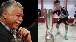 Carlos Caszely deja sus felicitaciones a Bryan Soto