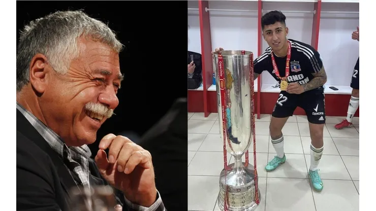Carlos Caszely deja sus felicitaciones a Bryan Soto