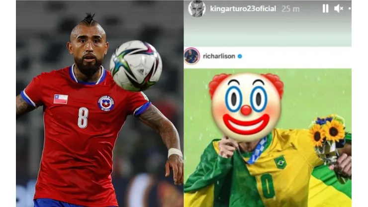 Arturo Vidal le responde con todo a Richarlison