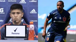 El joven lateral azul habló sobre su relación en la U con el ex seleccionado chileno