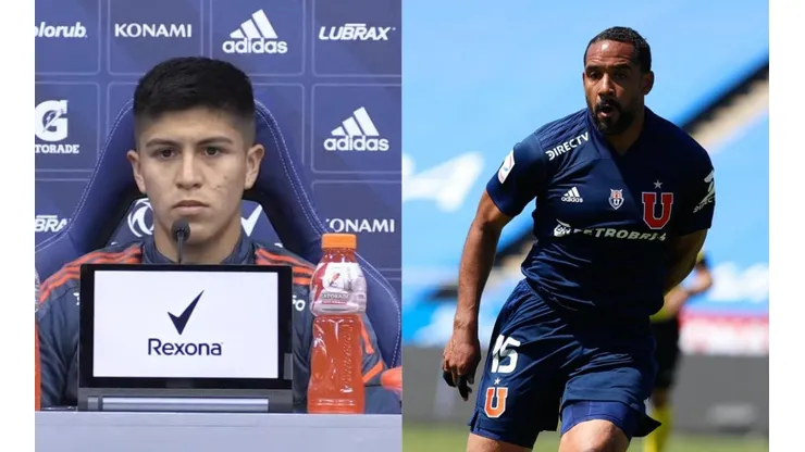 El joven lateral azul habló sobre su relación en la U con el ex seleccionado chileno
