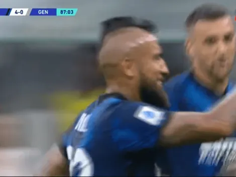 La hermosa asistencia de King Arturo en el triunfo del Inter sobre Genoa