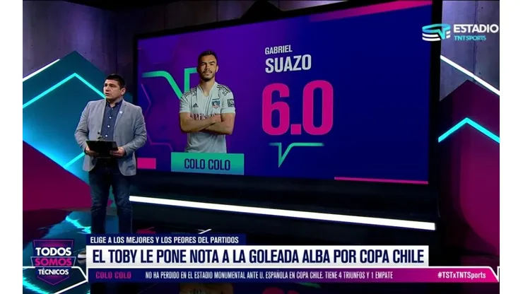 Toby Vega solo tuvo palabras de elogio para los jugadores y el técnico de Colo Colo.