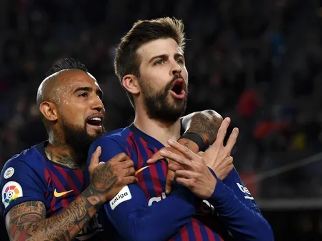 Gerard Piqué le manda cariñoso mensaje a Vidal con un chilenismo