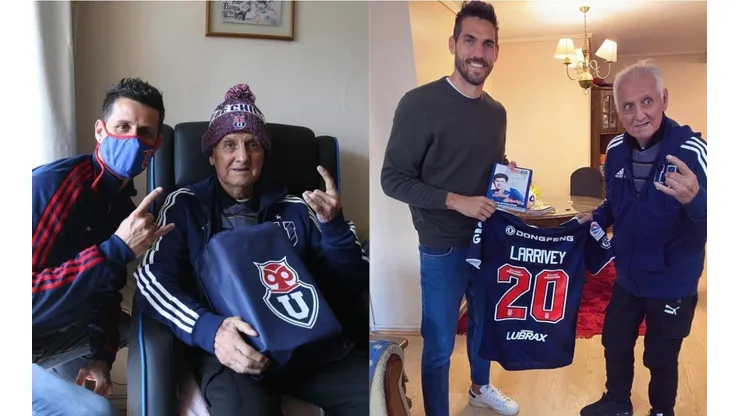 Leonel Sánchez recibe visita de Diego Rivarola y Joaquín Larrivey