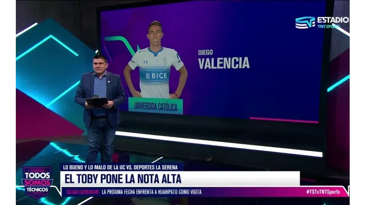 Toby Vega destacó la delantera de la Universidad Católica.