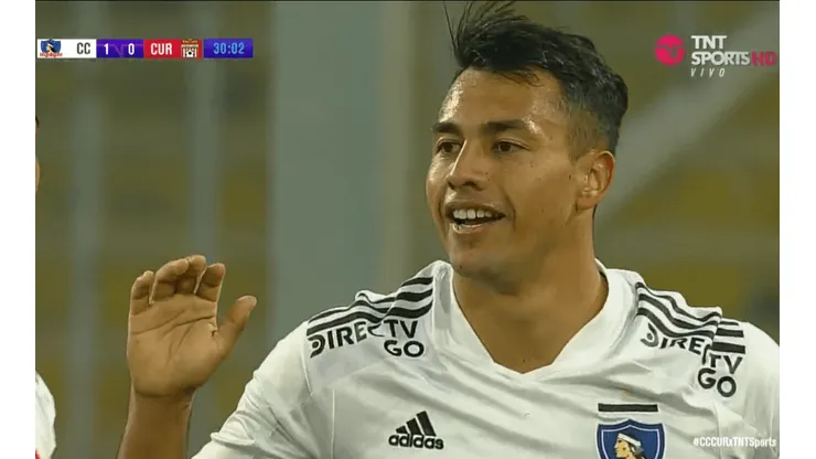 Iván Morales pone el 1-0 de Colo Colo sobre Curicó Unido