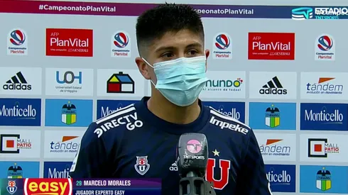 Morales muestra su felicidad con el liderato de la U.