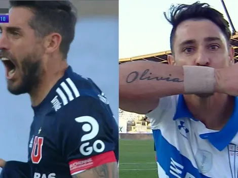 Larrivey adelanta a la U, pero Zampedri devuelve a la UC al partido