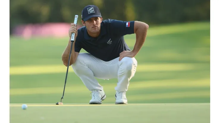 Mito Pereira en el último día del golf olímpico.